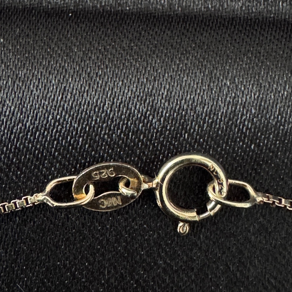 Vintage Gold plated Sterling silver Women’s‎ Necklace Gemstone - Picture 5 of 5